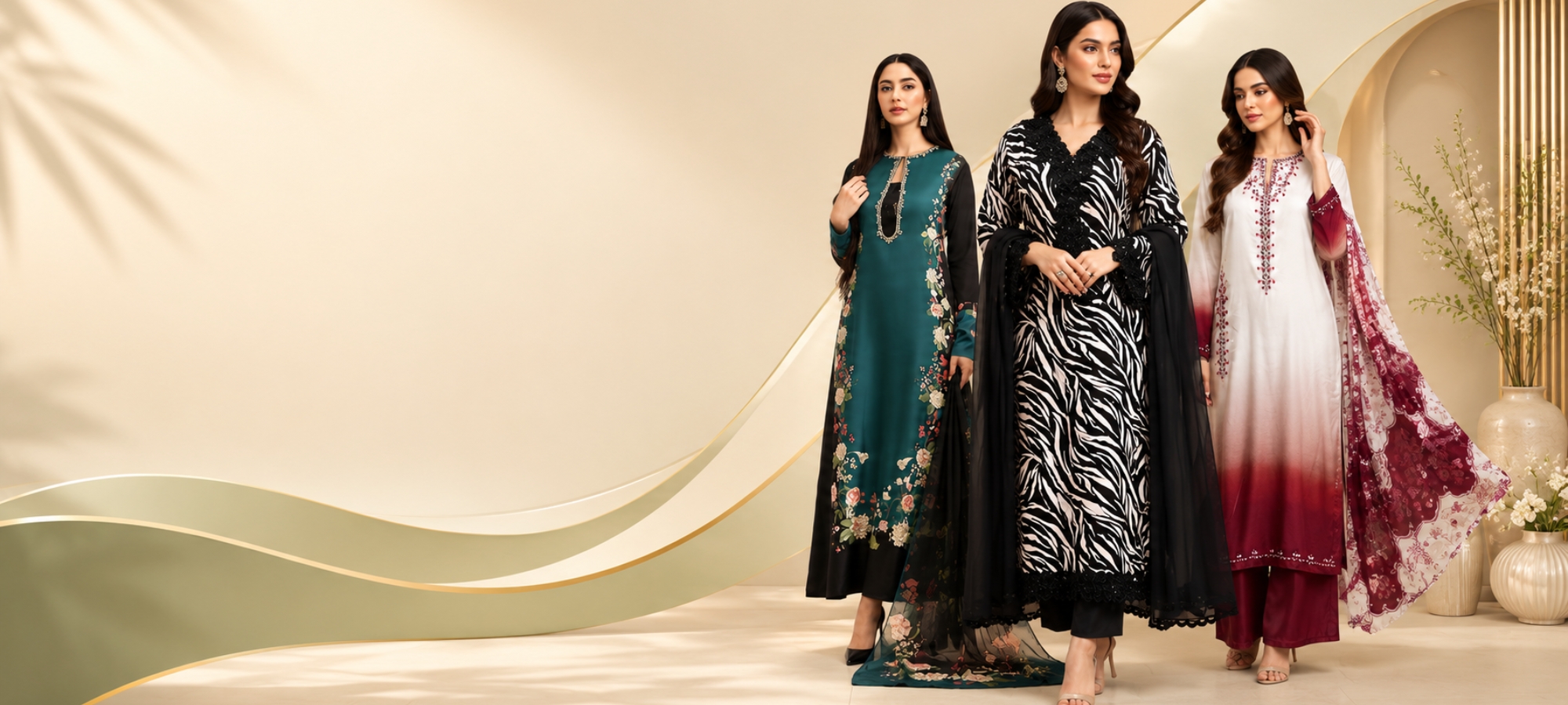 Pakistani suits from Barkat creations